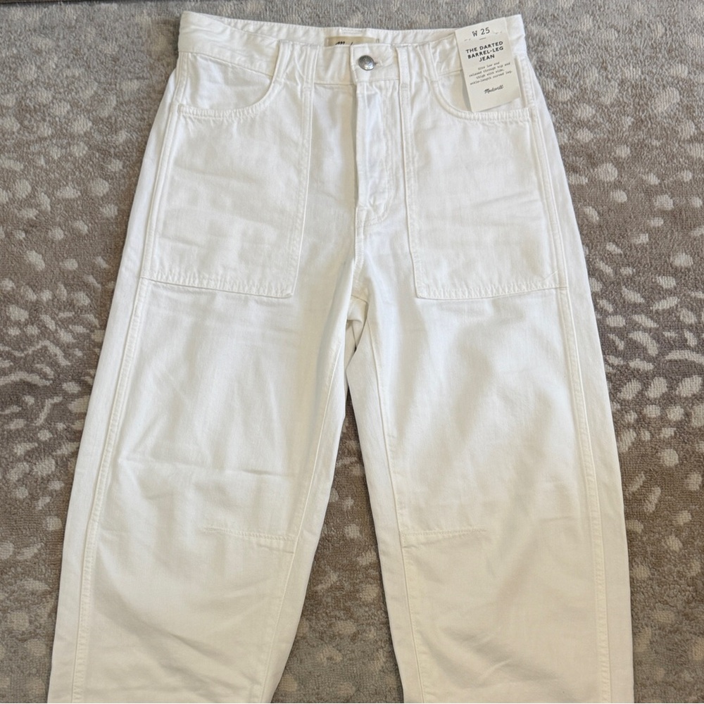 Madewell Darted Barrel-Leg Jeans